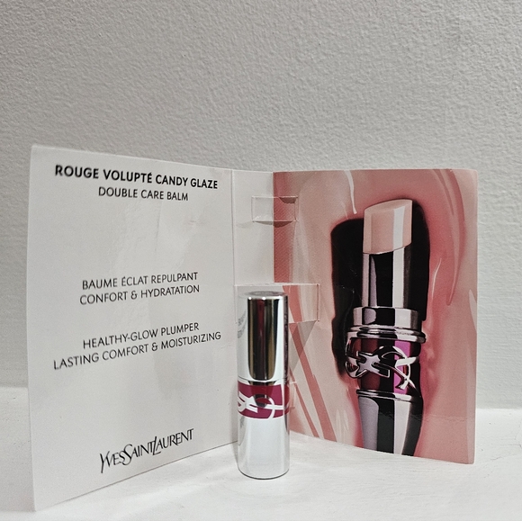 YSL YVES SAINT LAURENT ROUGE VOLUPTE CANDY GLAZE LIPSTICK BALM. (MINI SIZE) - Picture 4 of 4